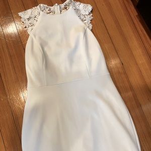 Lulus mini white body con dress